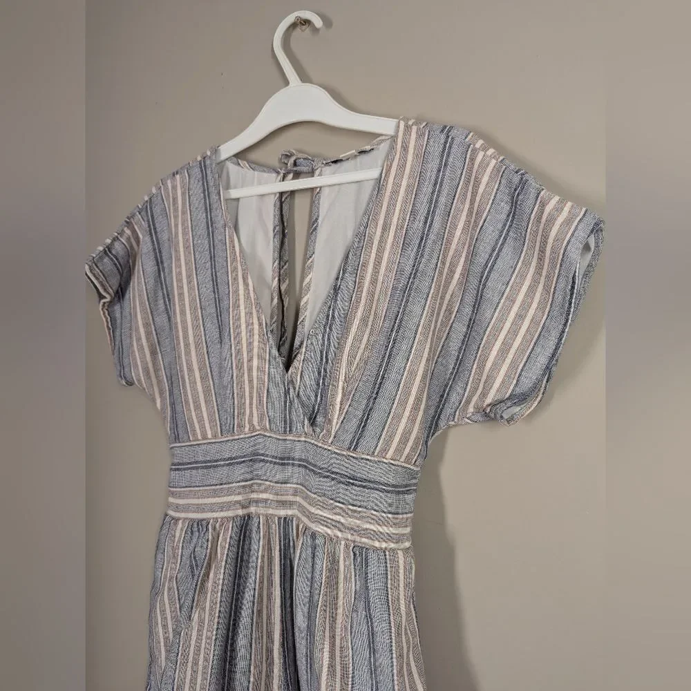 American Eagle Striped Cotton Romper – Size XS - Picture 3 of 8